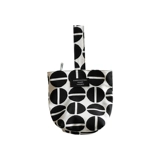 梵花不语 Новая леопардовая узор маленькая сумка Женская черно -белая сладкая сумка для рук женская нишевая ниша японские пульесатовые точки