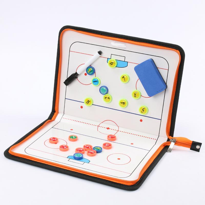 New high-end ice hockey tactical board coach referee match training ice hockey tactical disc with magnetic demonstration sand table