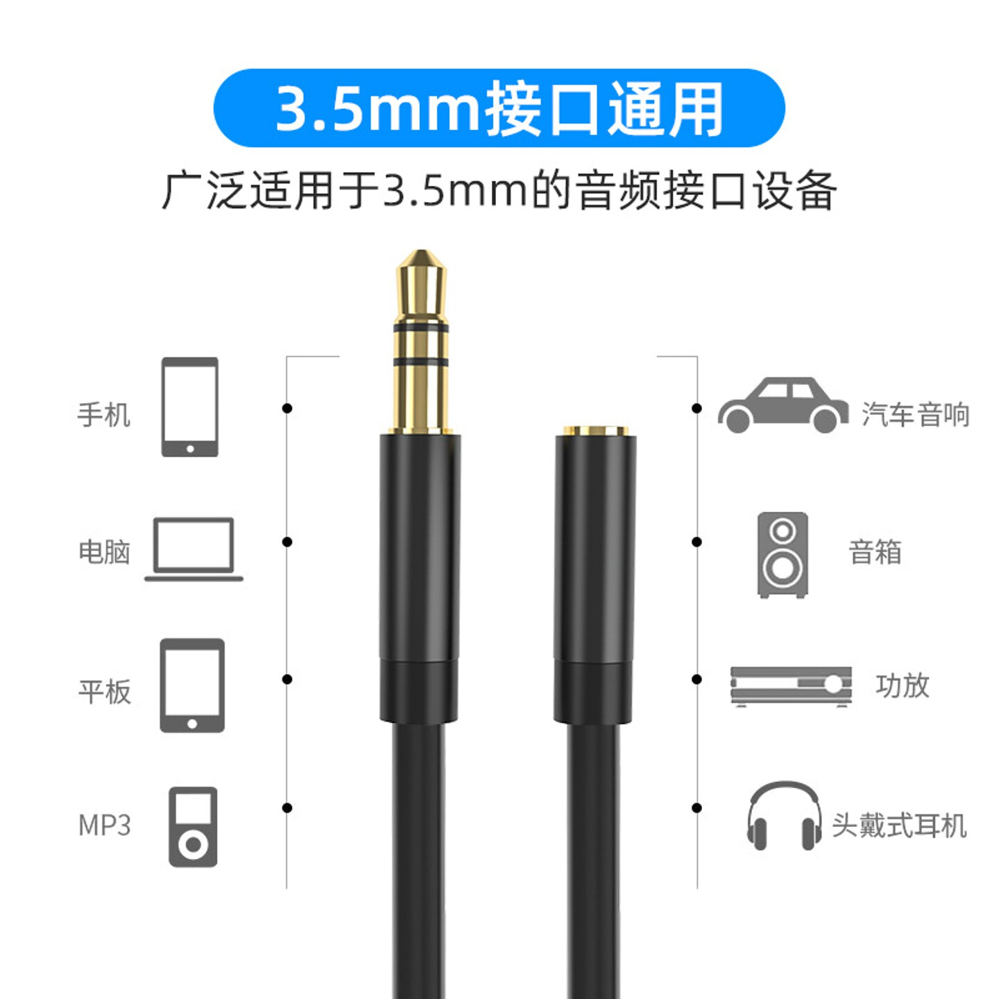 3.5mAUX音频延长线 图2