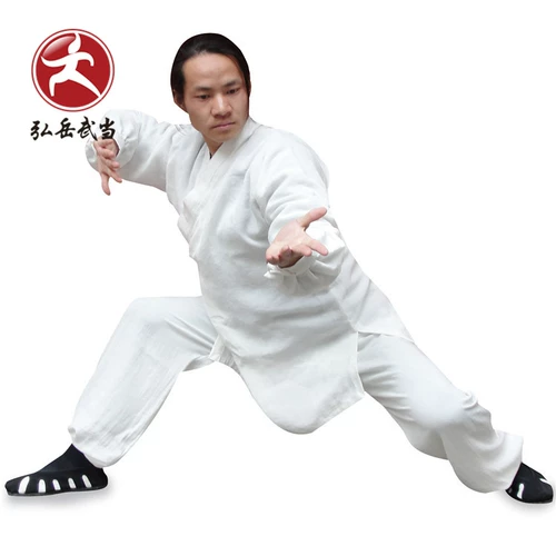 Hongyue Wudang Linemus Хвост Похональная одежда белая одежда Тайджицена, практикующая Wudang Taoa Root