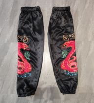Five-color dragon trousers jumping childrens trousers turtle and snake trousers snake trousers and phoenix trousers handmade silk and satin Malay trousers custom-made