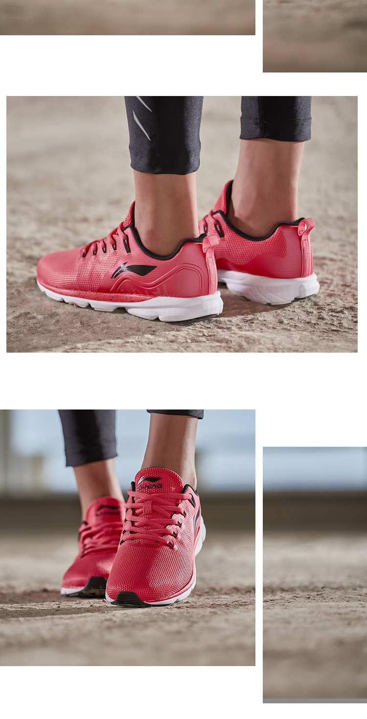 Giày chạy bộ Li Ning nữ mới, giày chống trượt nhẹ, chống trượt, giày thể thao màu đen mùa thu và mùa đông giày bitis nữ