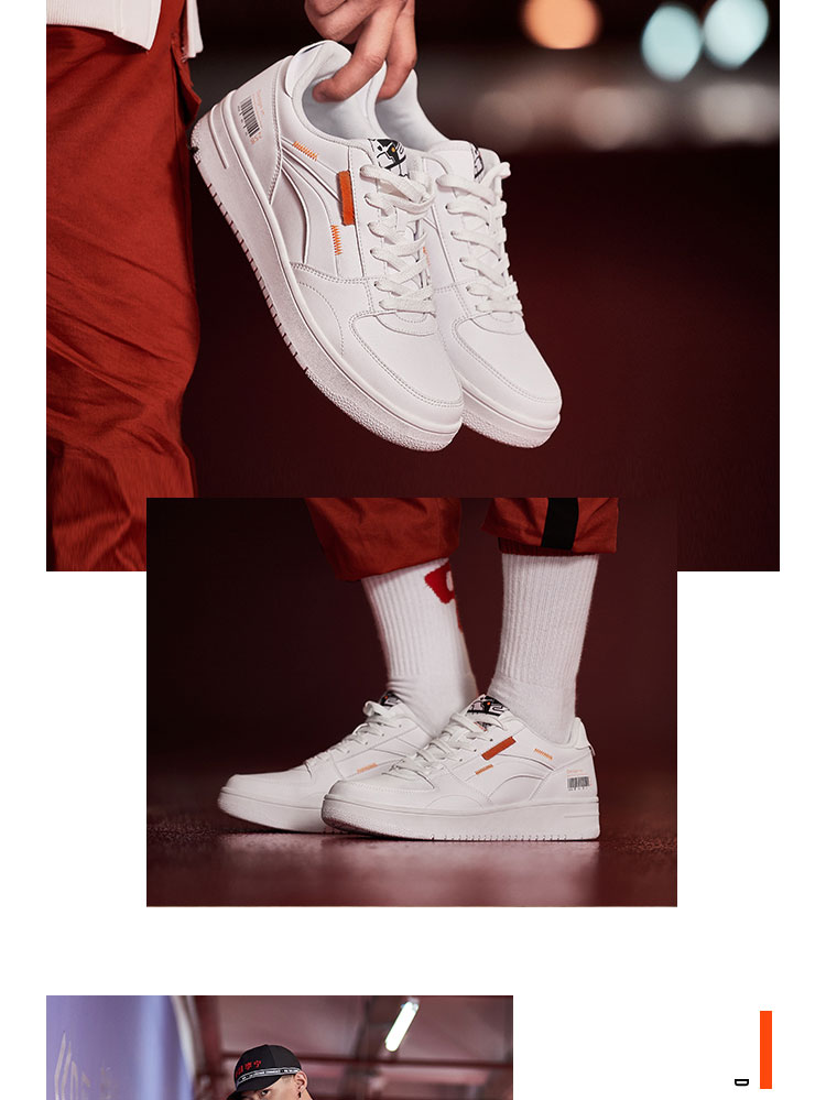 Li Ning giày thông thường Giày nam NO.258 Giày chống trơn trượt thời trang cổ điển giày thể thao mùa đông AGCN357 giày thể thao