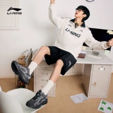 Li Ning, трендовая высокая классическая серебряная спортивная обувь на платформе для отдыха