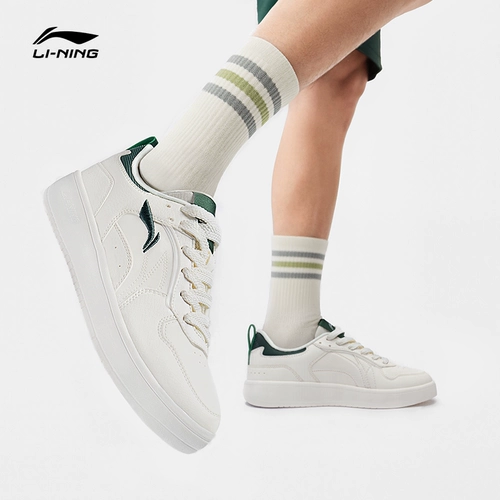 Li Ning, летние кроссовки для школьников, классические универсальные туфли для отдыха, комфортная мягкая пуля, белая обувь, спортивная обувь