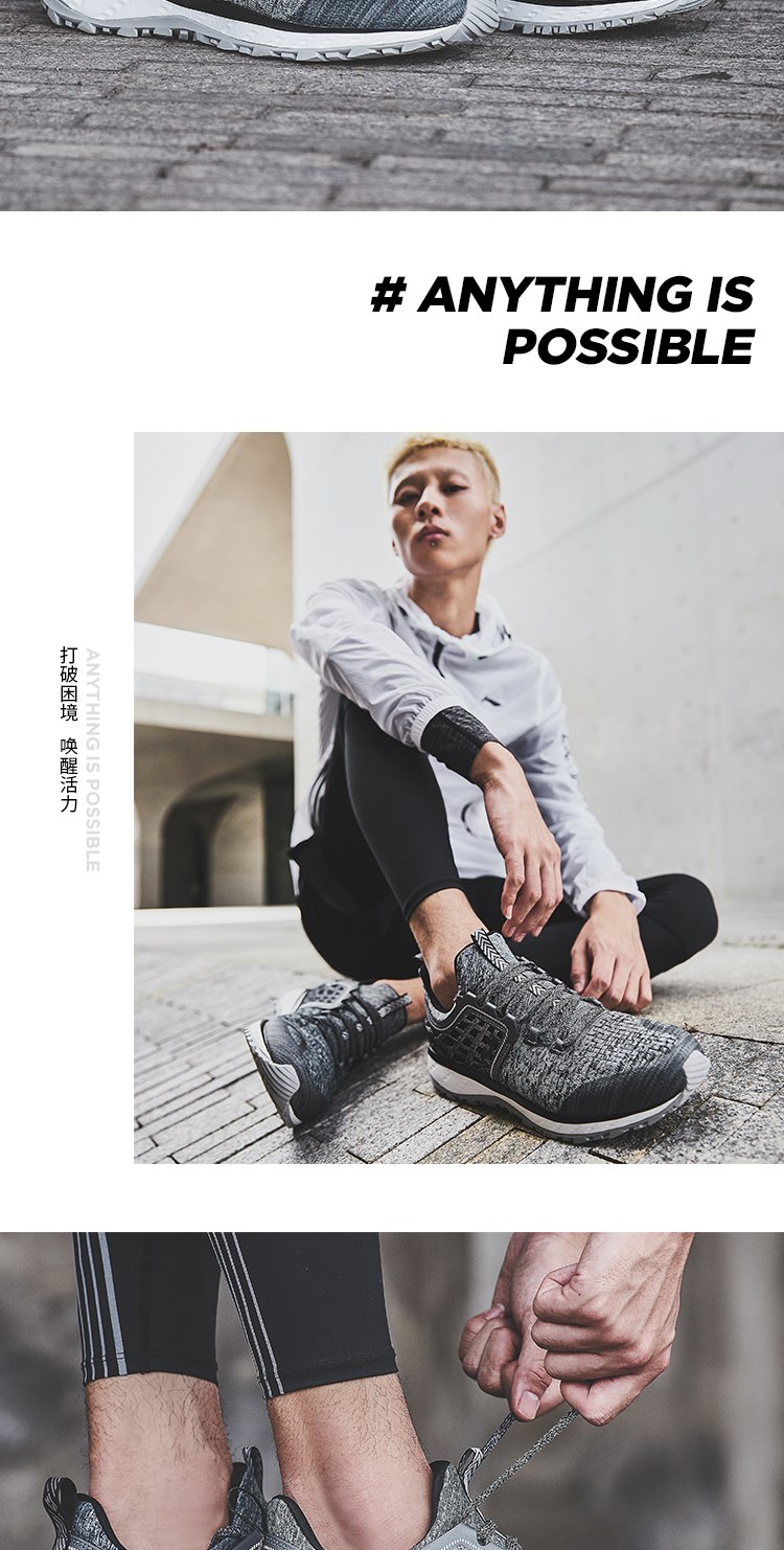 Giày chạy bộ Li Ning Giày nam Li Ningyun chống sốc chống thấm nước ấm phản chiếu đêm chạy thấp để giúp giày thể thao mùa thu đông giày sneaker nam trắng