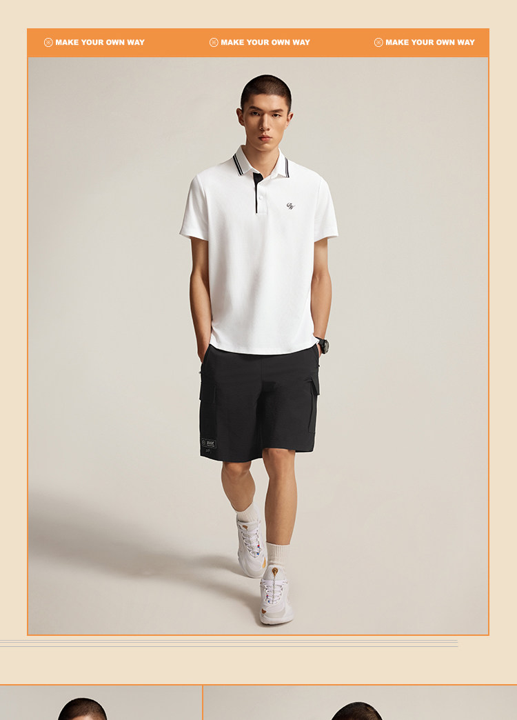 Li Ning, футболка polo, комфортный летний трикотажный спортивный костюм, короткий рукав 