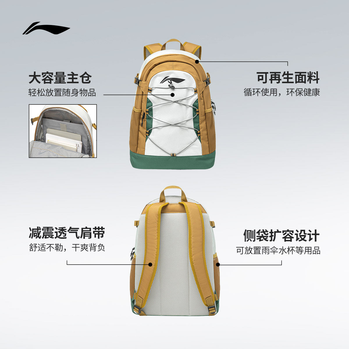 Спортивная дорожная сумка Li Ning унисекс для путешествий и спорта