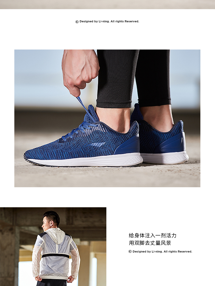 Giày chạy bộ Li Ning giày nam mới nhẹ đưa đón 3 chống sốc giày chống trượt mùa thu và mùa đông nhẹ giày thể thao thông thường giày thể thao bitis