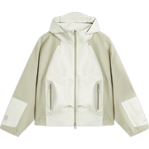 Li Ning CF Wanlong Armor Breathing Jacket) Outdoor Hiking Heavy Rain Hard Shell Windproof and Waterproof Jacket for Women