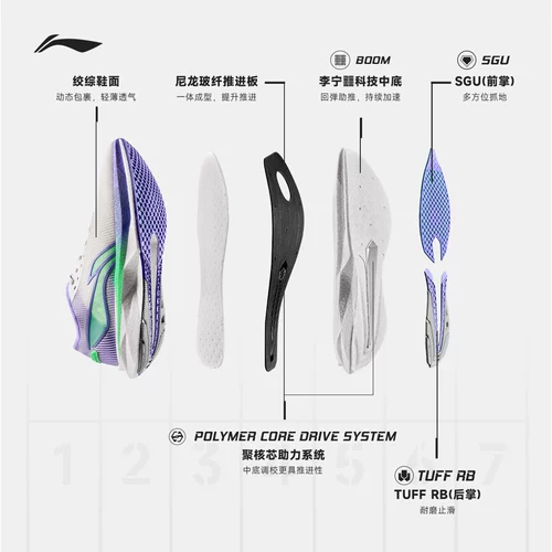 Li Ning, дышащая амортизирующая спортивная обувь для тренировок