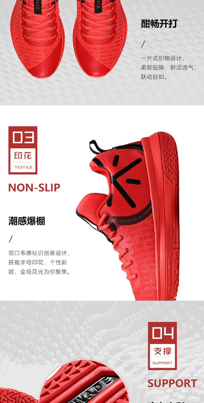 Giày bóng rổ Li Ning Giày nam không tấn công Li Ningyun chống sốc hấp thụ phục hồi