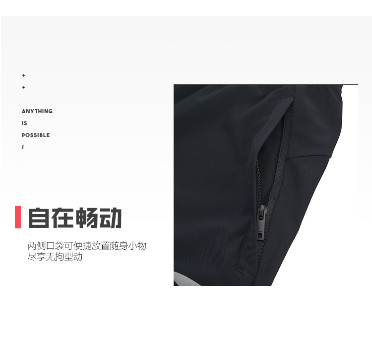 Quần short thể thao dệt kim Li Ning Nam 2019 Quần đào tạo mới Quần mùa hè Slim Sweatpants - Quần thể thao quần đùi thể thao nữ