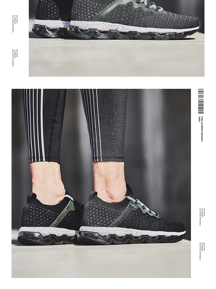 Giày chạy bộ Li Ning Giày nam 影 Li Ning arc full palm cushion đệm một đôi giày thể thao thời trang mùa thu và mùa đông giày sneaker nữ trắng