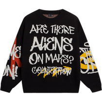 Li Ning sweater mens CF retro autumn official website new sweatshirt knitted sweater couple casual wear women