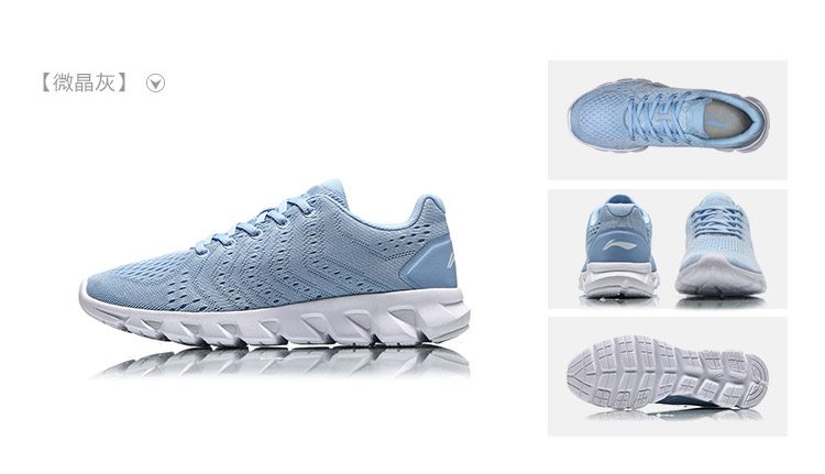 Giày chạy bộ Li Ning của phụ nữ mới nhẹ nhẹ, giày chạy một chiều giản dị giày thể thao