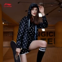 Li Ning Disney Đồ chơi huy động đồng thương hiệu áo gió nữ 2018 mới dài tay áo khoác thể thao áo khoác nam lining chính hãng