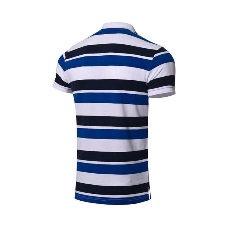 Li Ning tay ngắn nam sọc ngang nửa tay áo trung niên POLO áo sơ mi nam thể thao giản dị áo thun thể thao nam áo polo thể thao nam