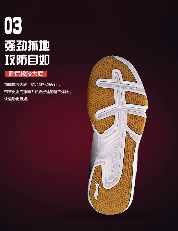 Li Ning cầu lông giày nam giày mới chịu mài mòn chống trượt hỗ trợ của nam giới thấp để giúp mùa xuân và mùa thu giày thể thao AYTM031