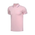Li Ning ngắn tay nam màu hồng nhạt áo sơ mi nam ve áo trung niên nửa tay áo thể thao Áo thun nam tay ngắn nửa tay áo phông polo Áo polo thể thao
