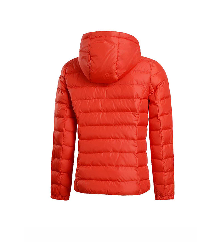 Li Ning ngắn xuống áo khoác nữ đào tạo loạt gió và độ ẩm để giữ ấm 90% màu trắng vịt xuống thể thao áo phao béo