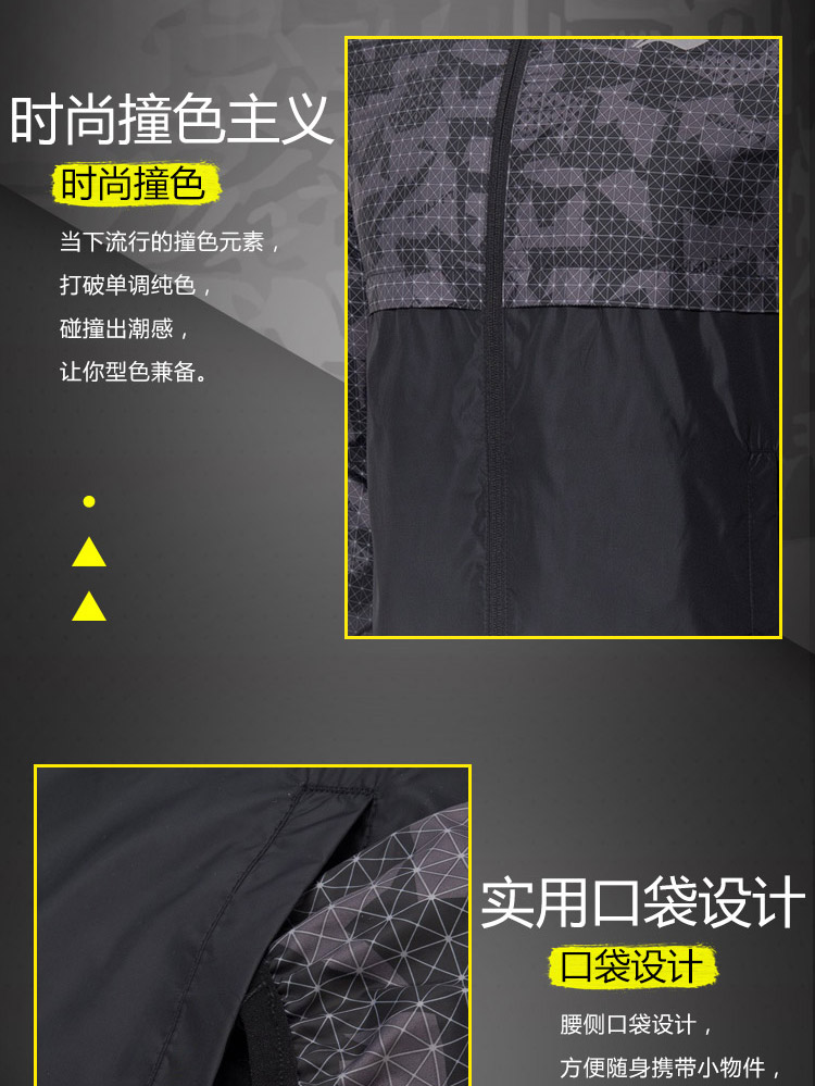 Li Ning áo gió nam 2018 mới cuộc sống thể thao loạt dài tay windproof phù hợp với gió và độ ẩm thấm thể thao áo khoác gió adidas
