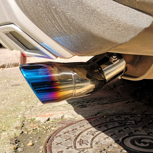 2016 17 18 19 Mitsubishi модифицированные хвостовые горло Outlander от декоративной выхлопной трубы внешние автомобильные принадлежности