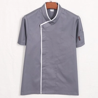 Темно-серый топ с короткими рукавами