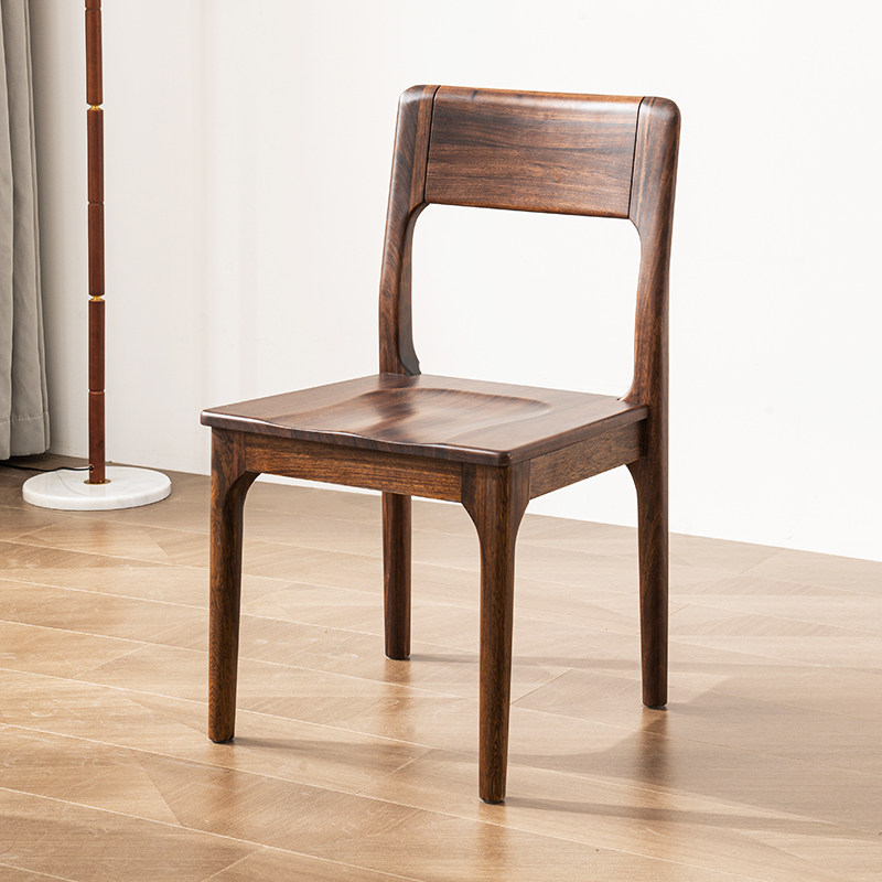 Ugin wood Whole wooden bookchair Nordic living room furniture log chair simple office chair casual armchair