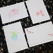 (Qiusser) finished background card rubber stamp print background cardboard 250g Dutch White Card Print 8