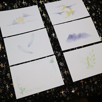 (Light) finished dyed card rubber seal card printing card paper card 250g Dutch White Card Print 12