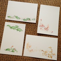 (Fish) finished background card rubber stamp printing background card card paper 250g Dutch White Card Print 8