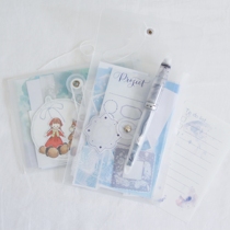 Print hand account sticker material storage winding transparent tape file bag a6