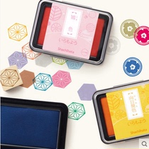 Japanese flag brand Shachihata oily pigment color pattern and wind hand account printing table full 24 colors