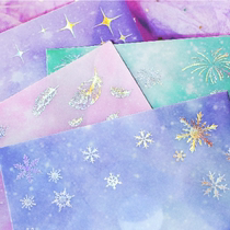 Paper Ink Handmade Envelope Star Plums Dreamy Silver Sulfate Paper Envelope Gift individual containing 3 pieces of entry 4