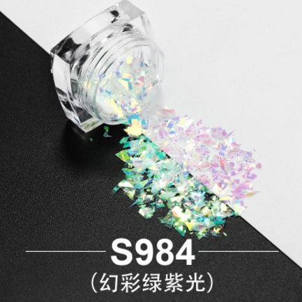 Beauty Chia Sparkling Pink Sequin People Fish Phantom Round Size Mix Transparent Flakes Chia Oil Gel Discoloration Paste Accessories