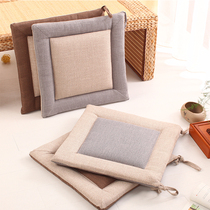 Fabric breathable tatami cushion thickened computer chair cushion Student dining chair butt cushion Office seat cushion Four seasons