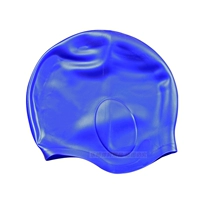 Синяя большая плавательная шапочка