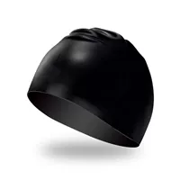 Светло-серый черно-силиконовый плавание шляпа Trumpet