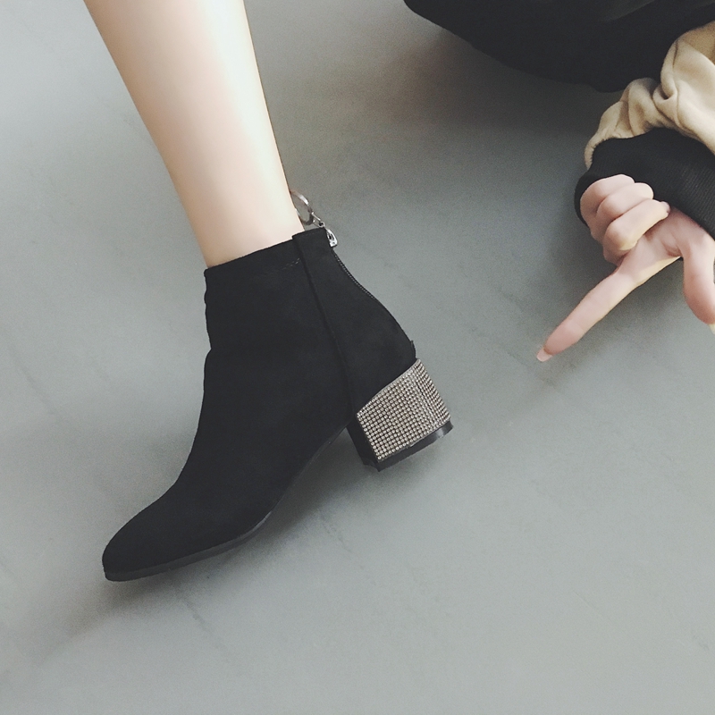Bottes mi-saison femme       en Caoutchouc - Ref 3251712 Image 1