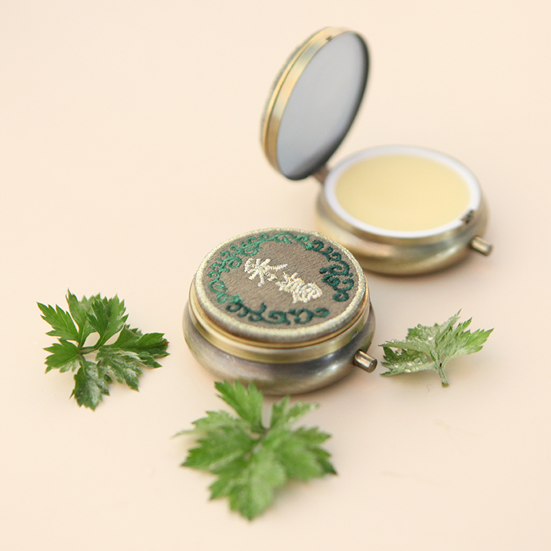 (Picking Ge) Antique solid balm ancient prescription perfume original niche hand-made fragrant wormwood fragrance The Book of Songs herbal fragrance