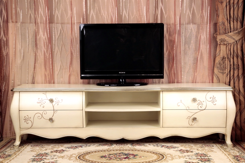 European-style TV cabinet for living room