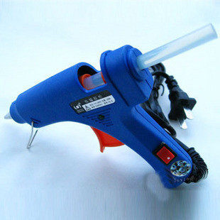 Handmade hot glue gun with high quality metal head hot melt adhesive gun with switch for rubber gun 20 W