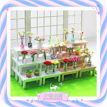 Doll house diy accessories mini model furniture mini small stool food and play creative ornaments home scene m156