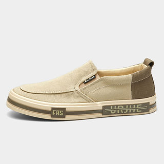 Men's Shoes Spring New Style Old Beijing Canvas Shoes Men's Driving Soft-Soled Slip-On Casual Shoes Men's Loafers Sneakers