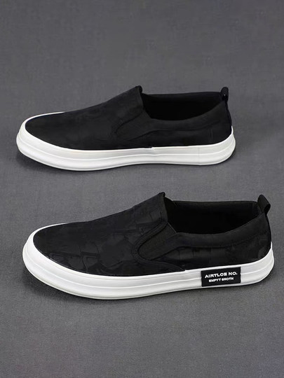 Spring men's shoes new old Beijing cloth shoes men's slip-on casual shoes men's canvas shoes breathable printed sneakers