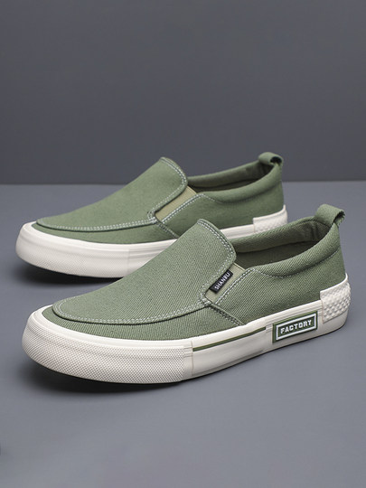 Men's shoes spring new old Beijing canvas shoes men's driving soft sole slip-on casual shoes men's loafers sneakers