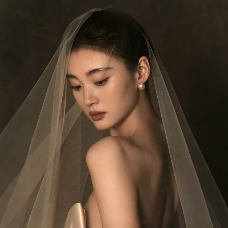 White Champagne Color Nude Color Imported Soft Skin-Friendly Wedding Photo Shoot Transparent Mesh DIY Accessories Plain Tulle Veil White Champagne Color Nude Color Imported Soft Skin-Friendly Wedding Photo Shoot Transparent Mesh DIY Accessories Plain Tulle Veil