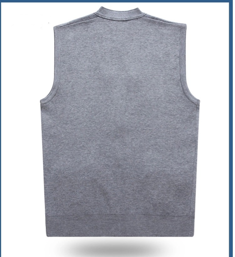 Áo len mới trung niên nam v-cổ áo len áo len nam len áo vest nam vest vest nam cao cấp