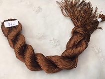 6 strands of cross stitch thread Hunan embroidery thread embroidery thread number 433 hand-wired mercerized cotton shiny thread